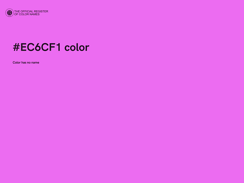 #EC6CF1 color image