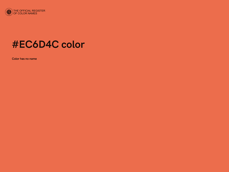 #EC6D4C color image