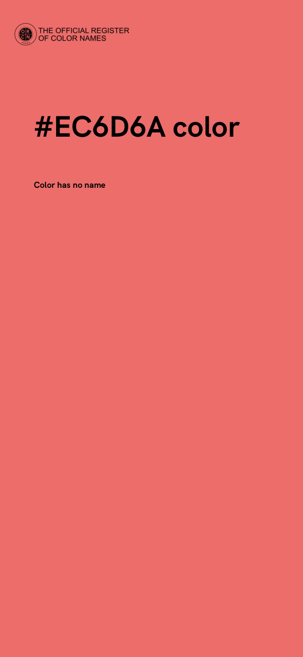 #EC6D6A color image