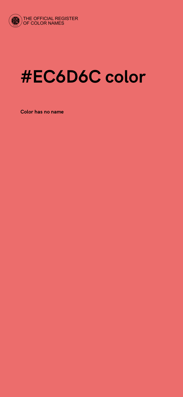 #EC6D6C color image