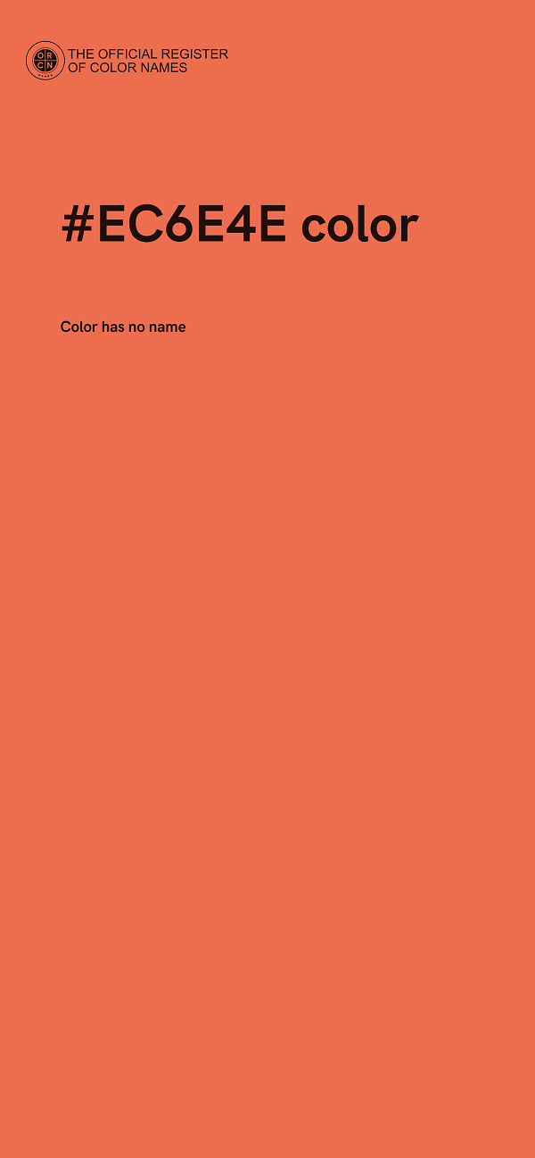 #EC6E4E color image