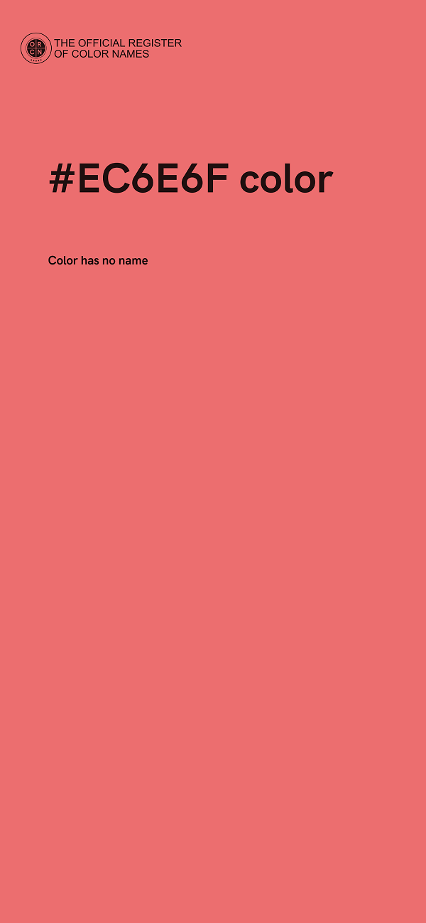 #EC6E6F color image