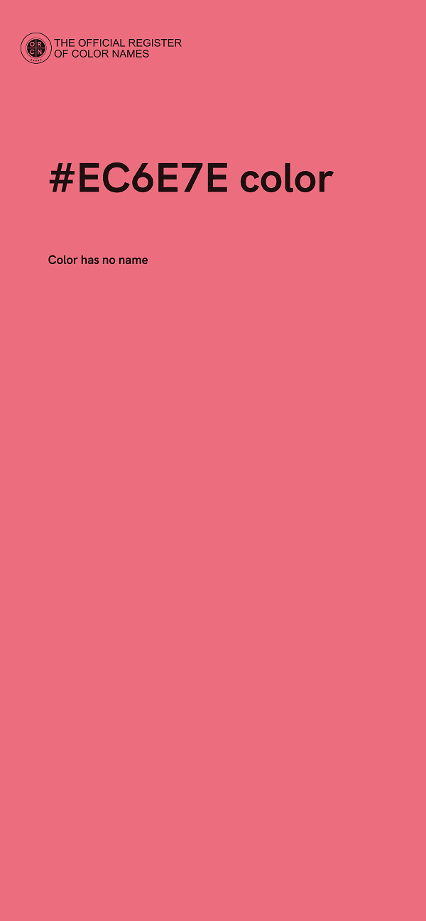 #EC6E7E color image