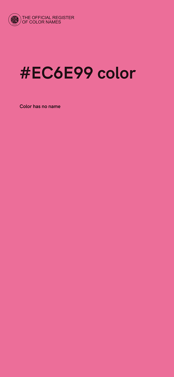 #EC6E99 color image