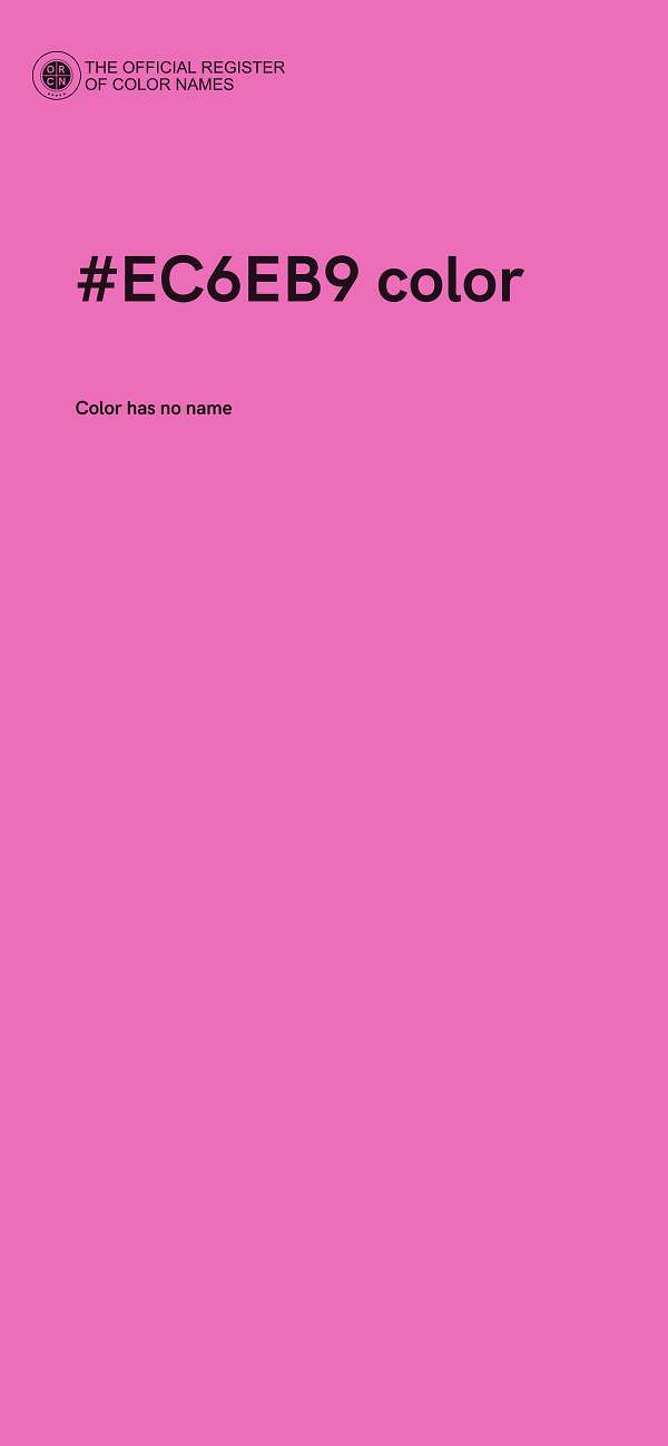 #EC6EB9 color image