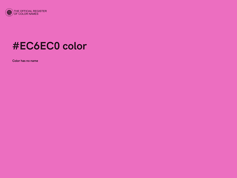 #EC6EC0 color image
