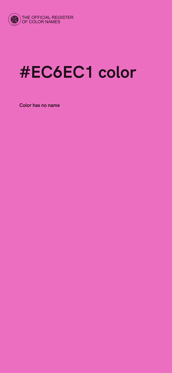 #EC6EC1 color image