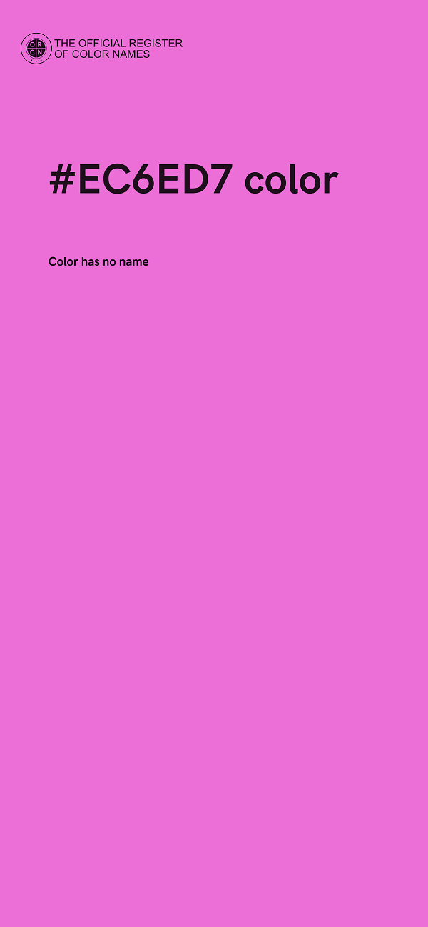 #EC6ED7 color image