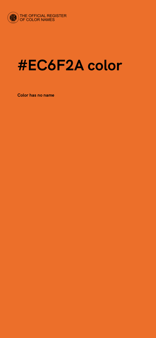#EC6F2A color image