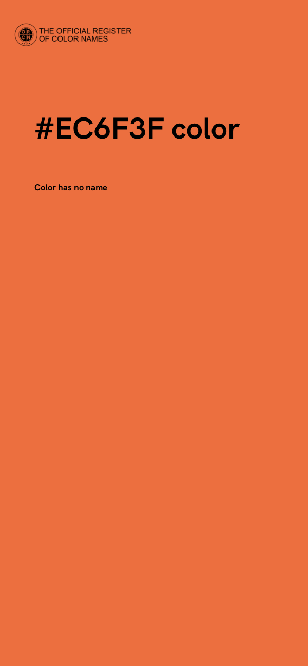 #EC6F3F color image