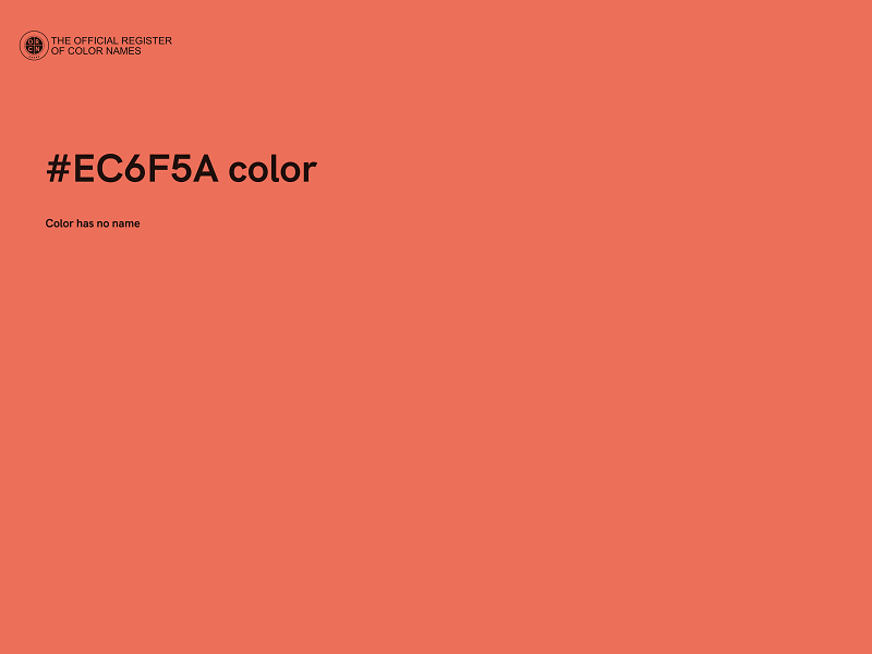 #EC6F5A color image