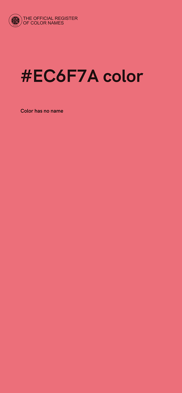 #EC6F7A color image