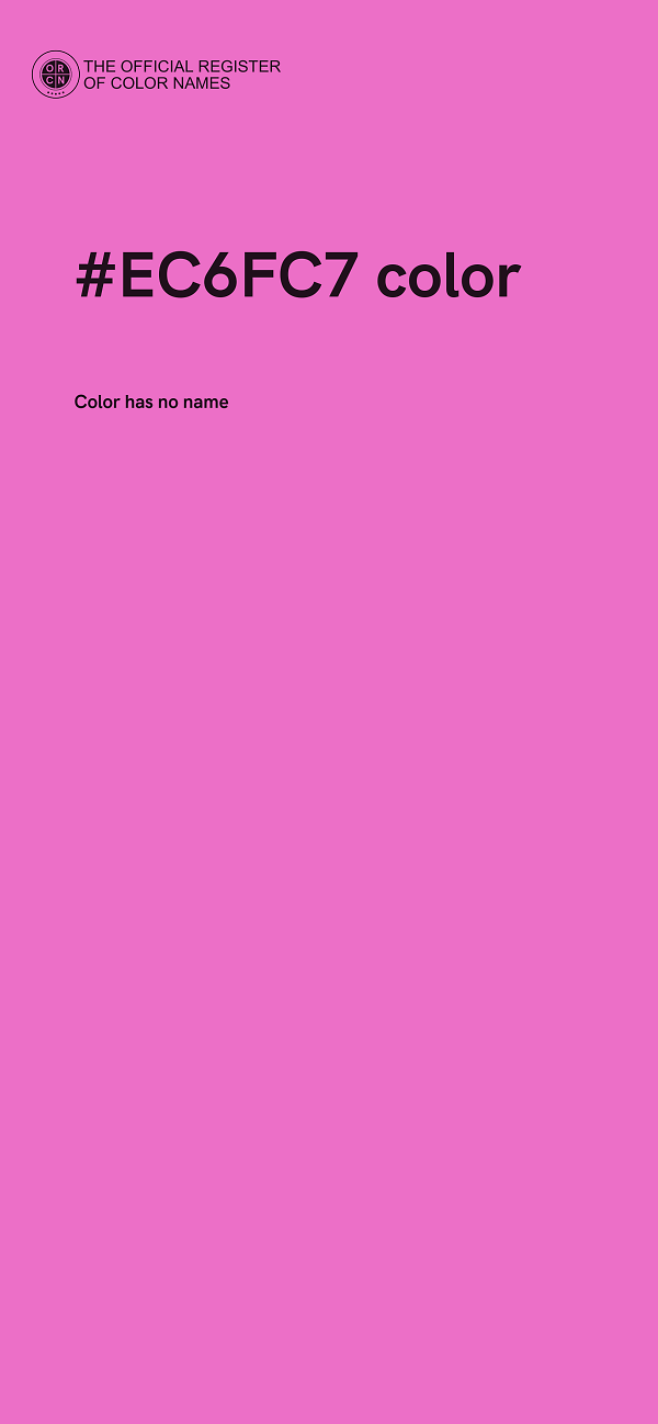 #EC6FC7 color image