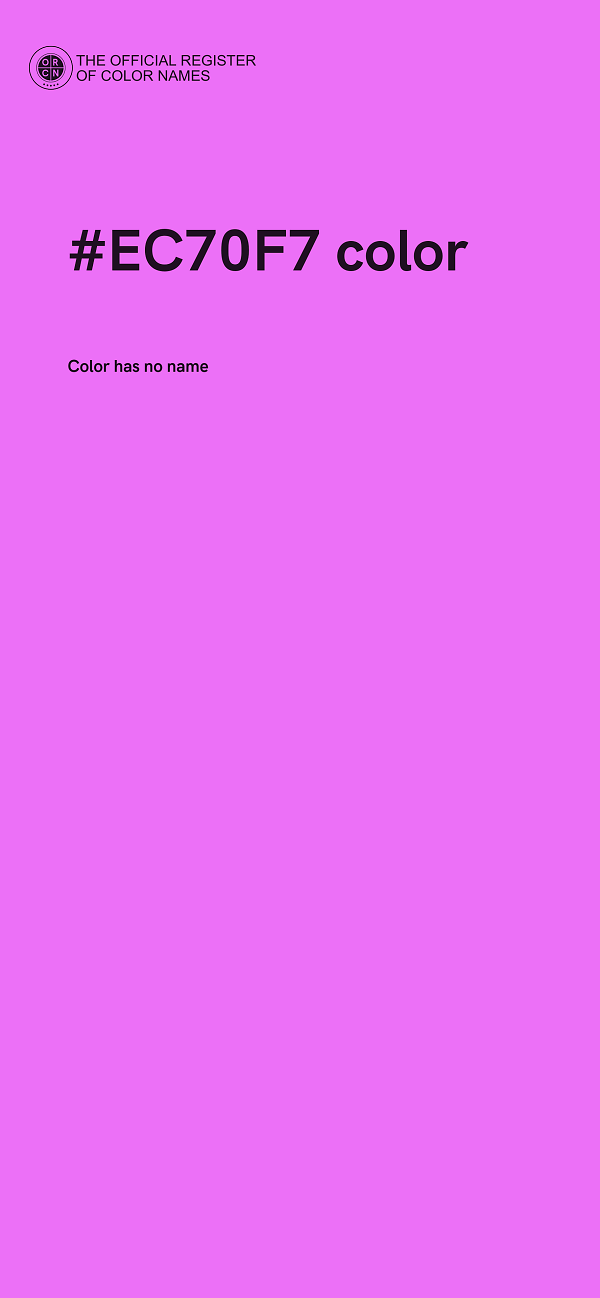 #EC70F7 color image