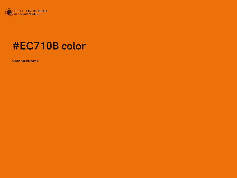 #EC710B color image