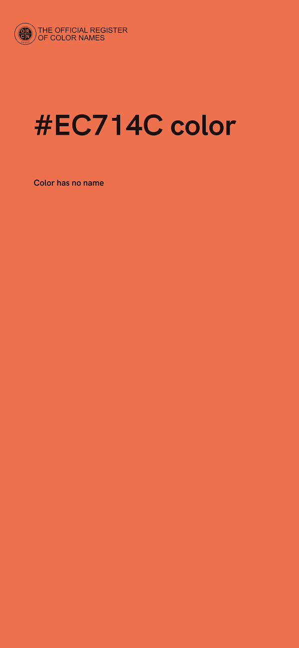 #EC714C color image