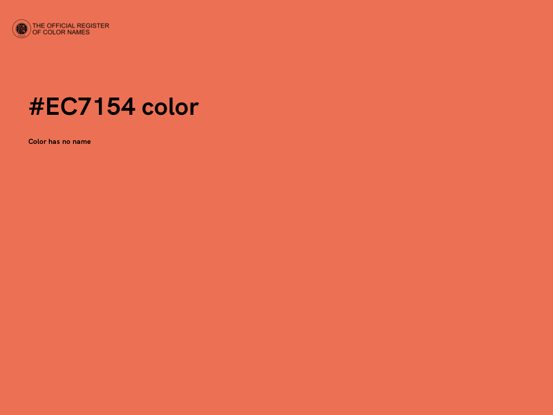 #EC7154 color image