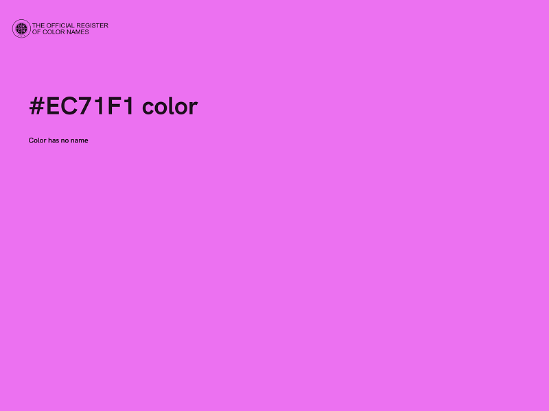 #EC71F1 color image