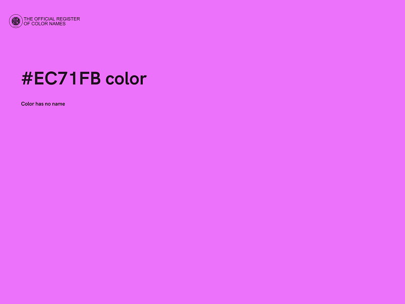 #EC71FB color image