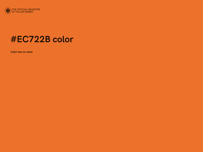 #EC722B color image