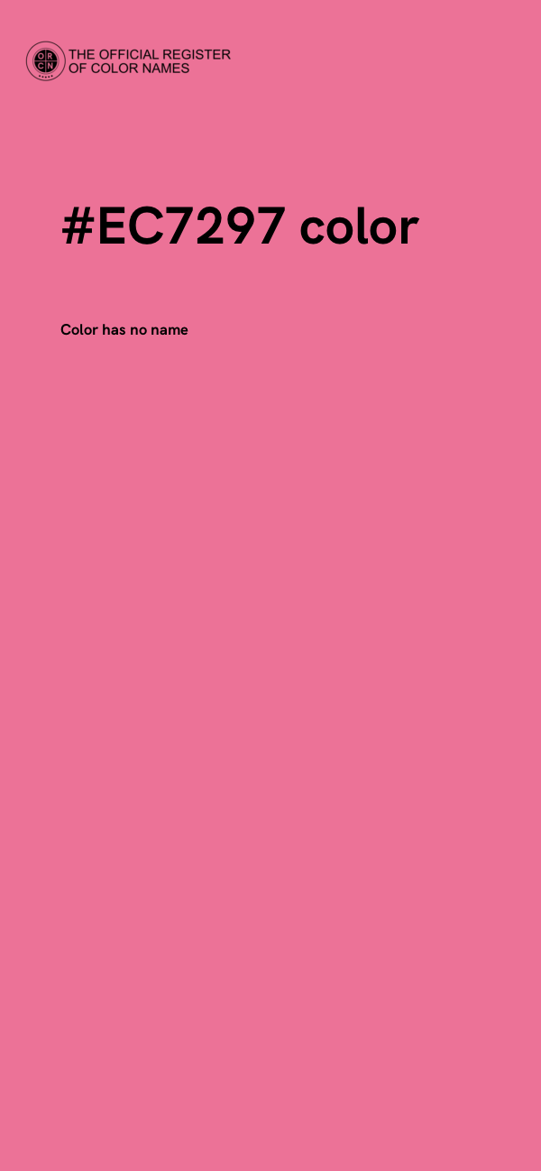 #EC7297 color image