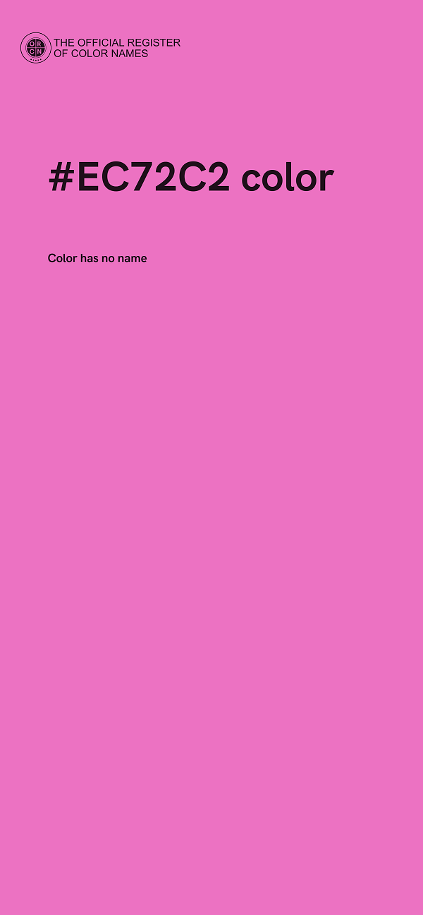 #EC72C2 color image
