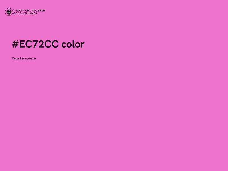 #EC72CC color image