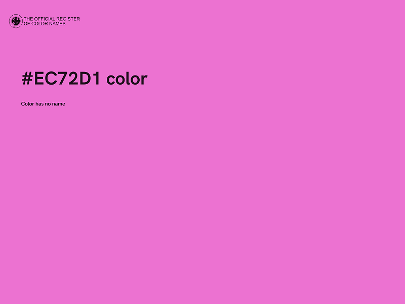 #EC72D1 color image