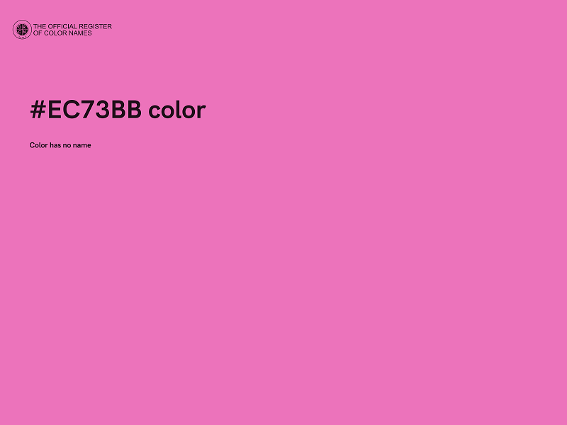 #EC73BB color image