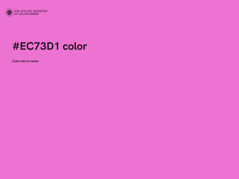 #EC73D1 color image