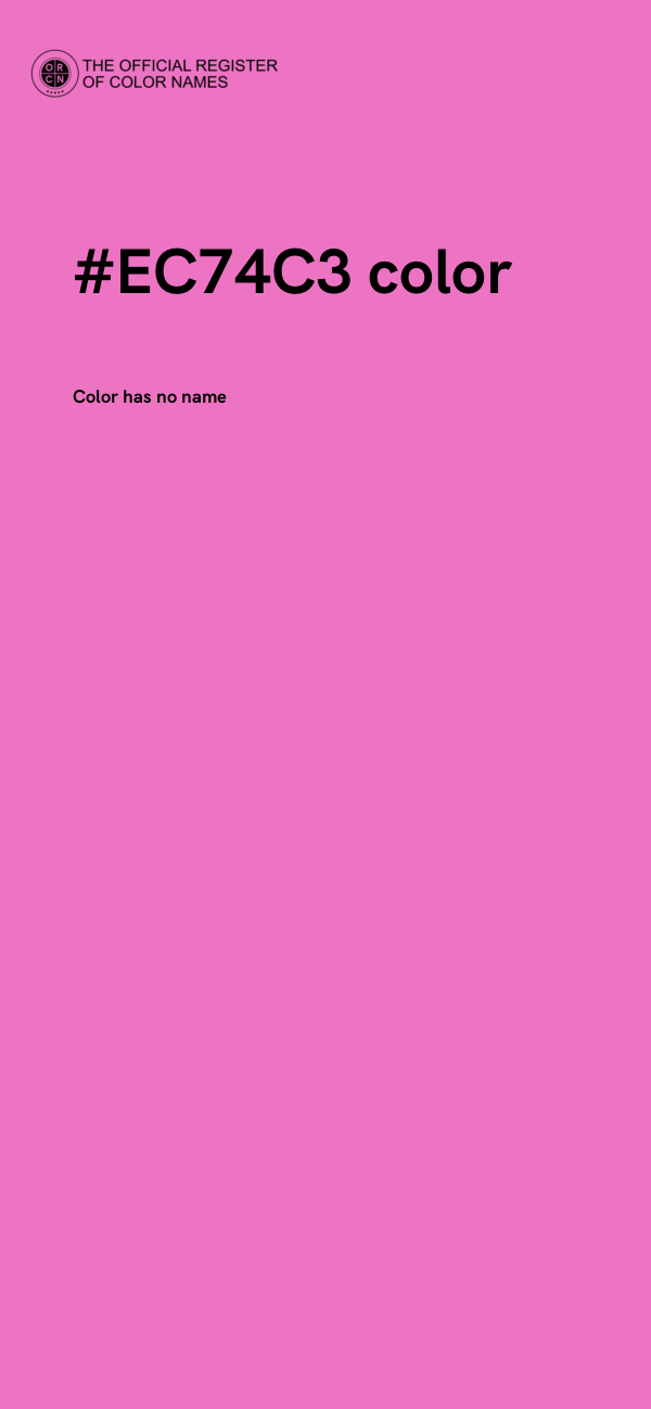 #EC74C3 color image