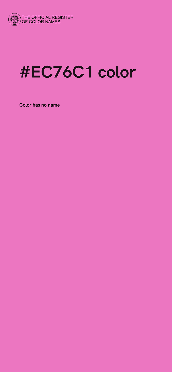 #EC76C1 color image