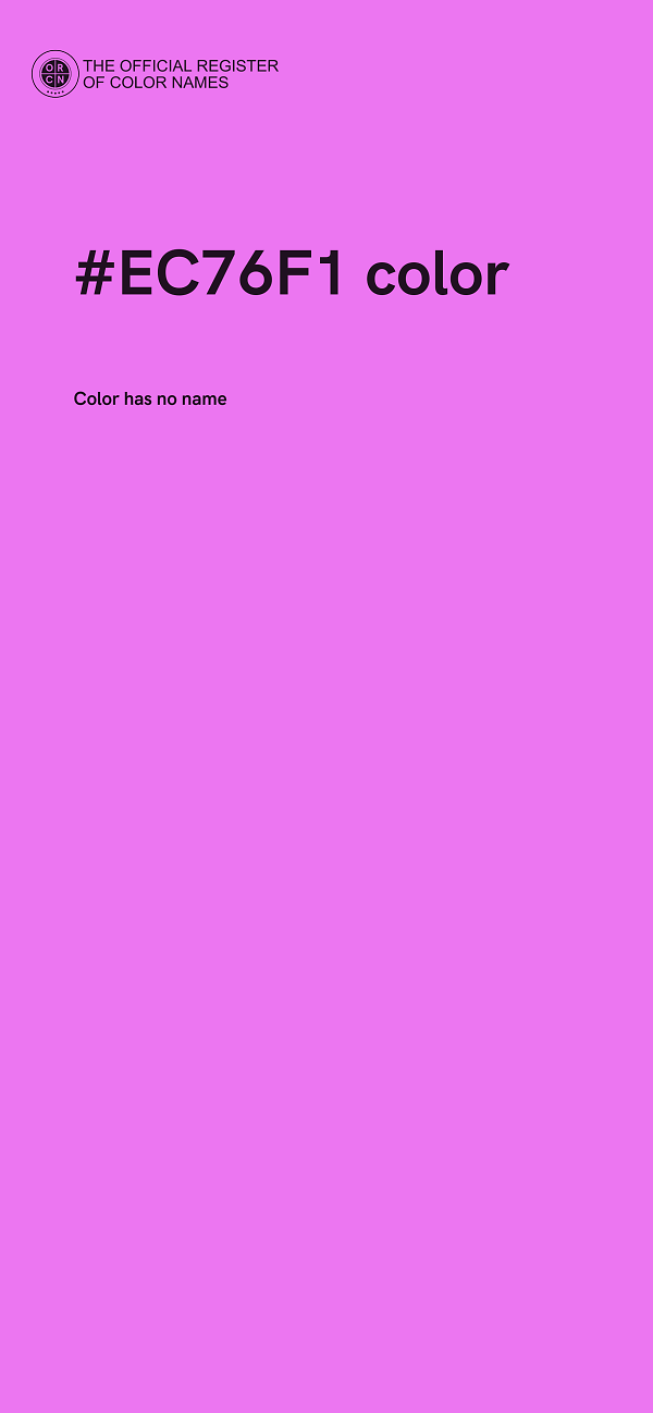 #EC76F1 color image