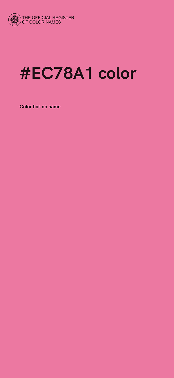 #EC78A1 color image