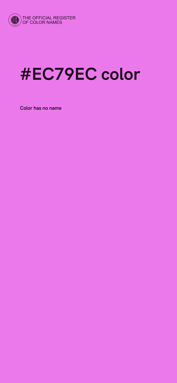 #EC79EC color image