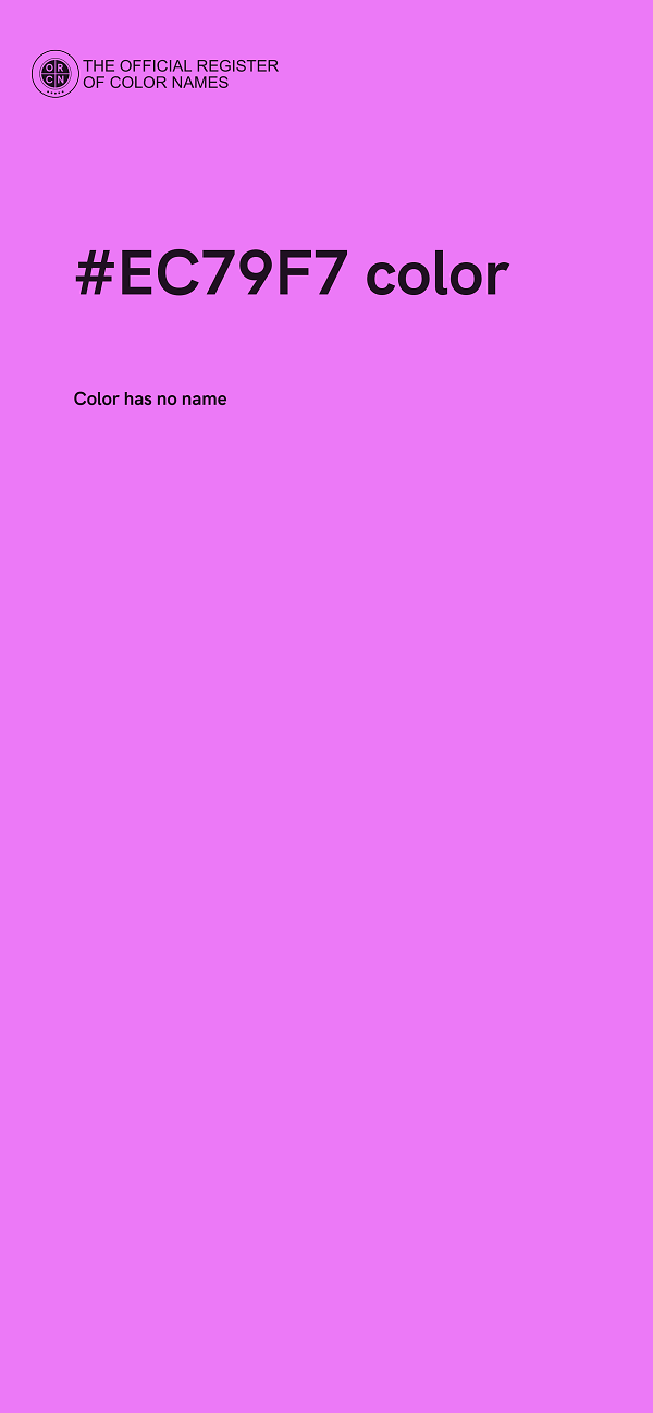 #EC79F7 color image
