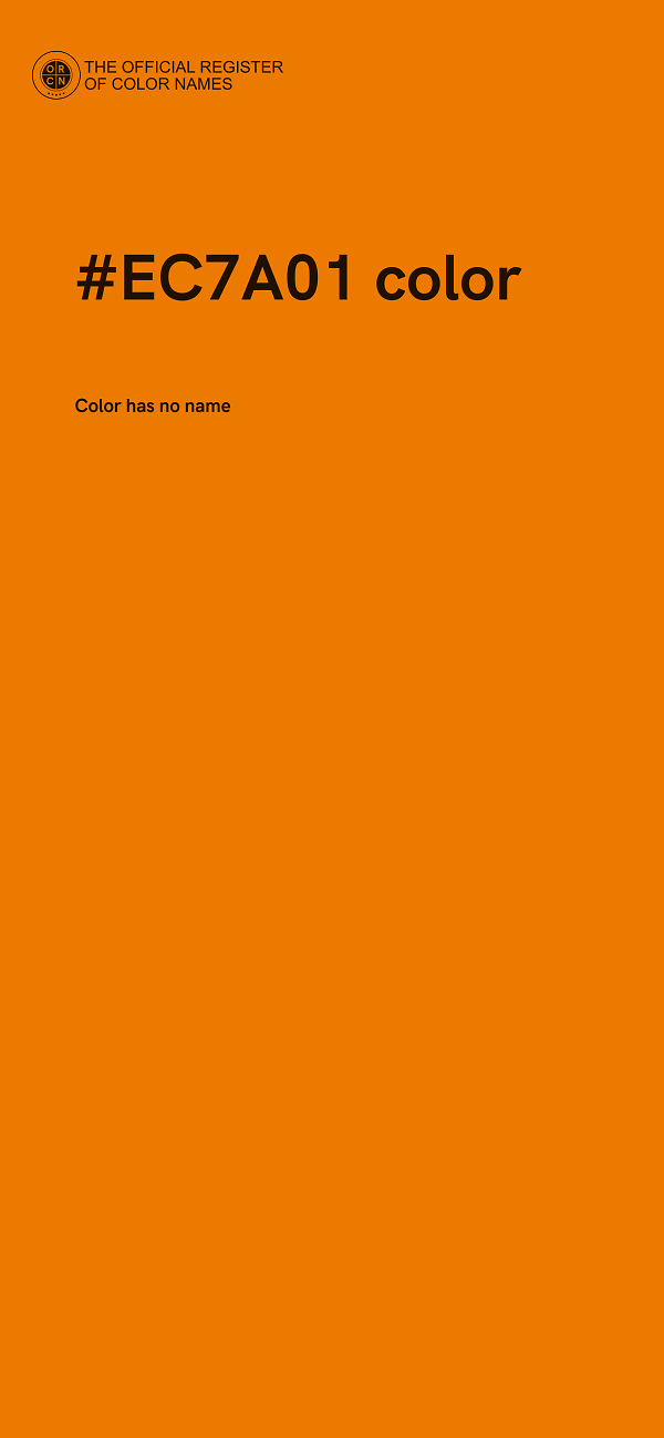 #EC7A01 color image