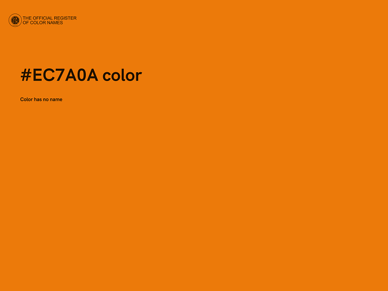 #EC7A0A color image