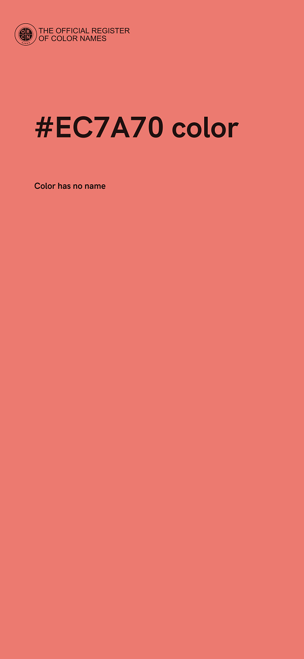#EC7A70 color image
