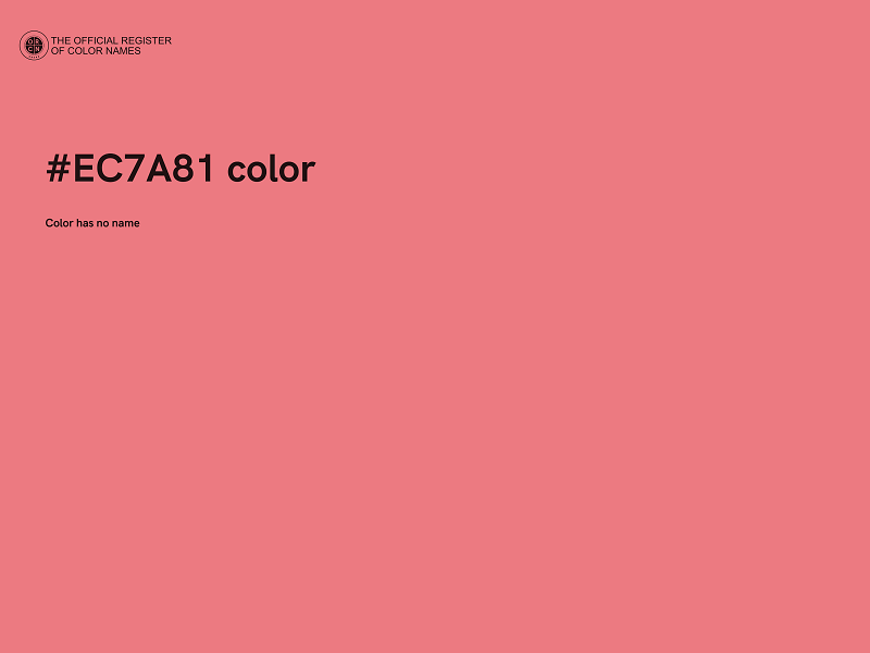 #EC7A81 color image