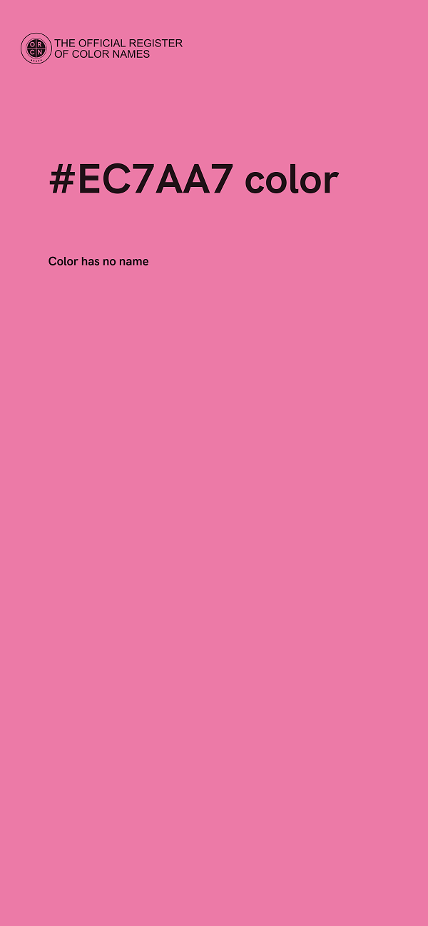 #EC7AA7 color image