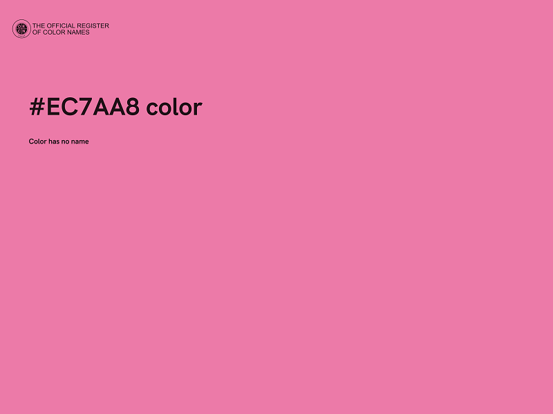 #EC7AA8 color image
