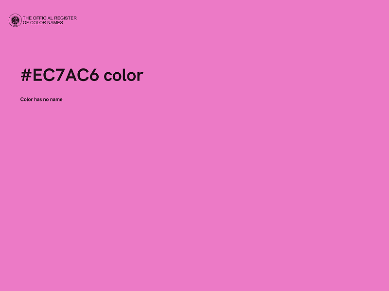 #EC7AC6 color image