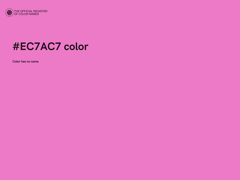 #EC7AC7 color image
