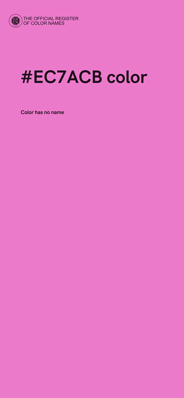 #EC7ACB color image