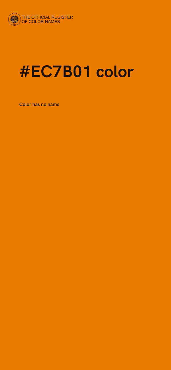 #EC7B01 color image