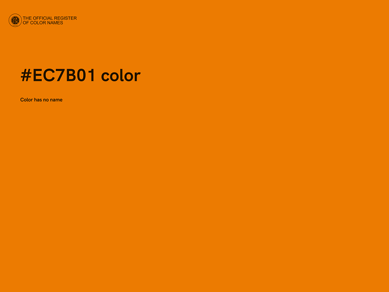 #EC7B01 color image
