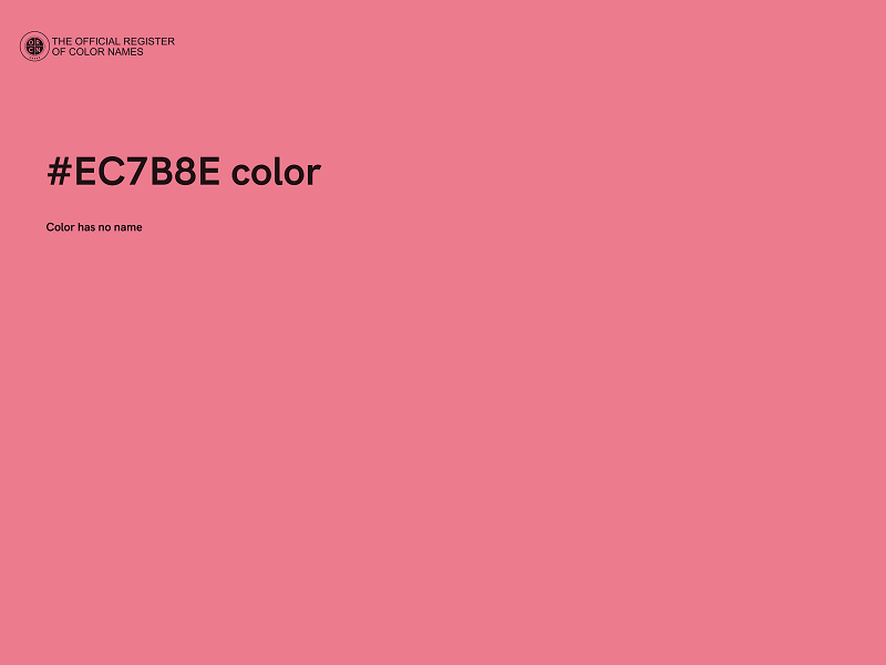 #EC7B8E color image