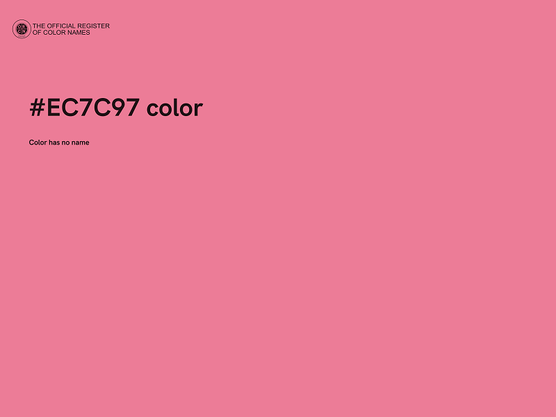#EC7C97 color image