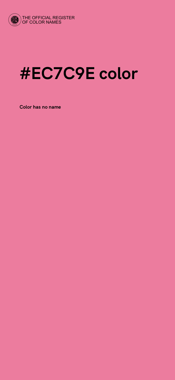 #EC7C9E color image